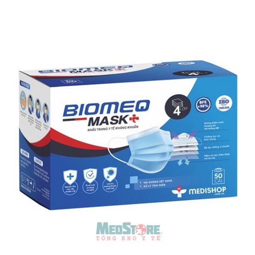 [HH481] Khẩu trang y tế trẻ em 4 lớp Biomeq mask+ kids