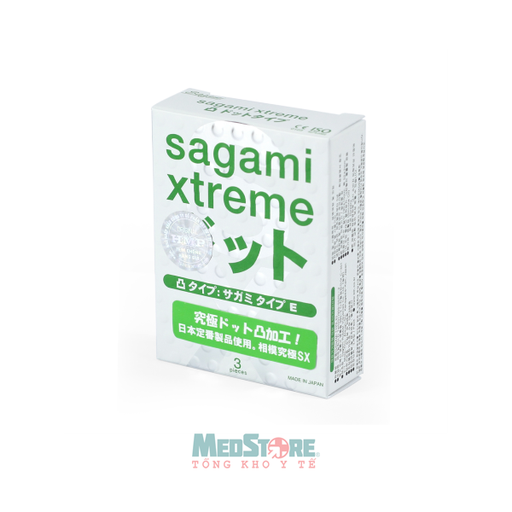 [HH186] Bao cao su Sagami Xtreme White 3s